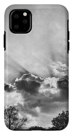 Load image into Gallery viewer, Sun Rays BW - Phone Case
