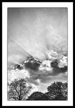 Load image into Gallery viewer, Sun Rays BW - Framed Print
