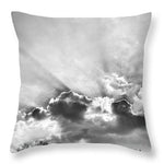 Load image into Gallery viewer, Sun Rays BW - Throw Pillow
