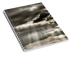 Load image into Gallery viewer, Sun Rays through the Clouds - Spiral Notebook

