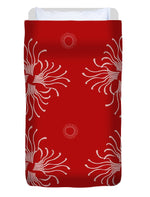 Load image into Gallery viewer, Tendrils on Red - Duvet Cover
