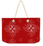 Load image into Gallery viewer, Tendrils on Red - Weekender Tote Bag
