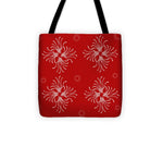Load image into Gallery viewer, Tendrils on Red - Tote Bag
