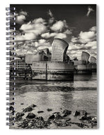 Load image into Gallery viewer, Thames Barrier at Low Tide - Spiral Notebook
