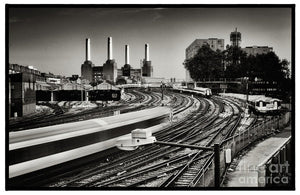 The Train and Battersea Power Station - Art Print