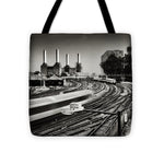 Load image into Gallery viewer, The Train and Battersea Power Station - Tote Bag
