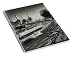 Load image into Gallery viewer, The Train and Battersea Power Station - Spiral Notebook
