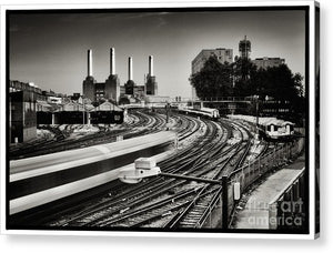 The Train and Battersea Power Station - Acrylic Print