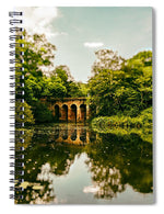 Load image into Gallery viewer, Viaduct Bridge Over Viaduct Pond green london space - Spiral Notebook
