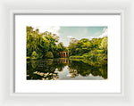 Load image into Gallery viewer, Viaduct Bridge Over Viaduct Pond green london space - Framed Print
