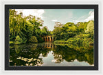 Load image into Gallery viewer, Viaduct Bridge Over Viaduct Pond green london space - Framed Print
