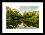 Load image into Gallery viewer, Viaduct Bridge Over Viaduct Pond green london space - Framed Print
