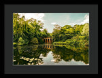 Load image into Gallery viewer, Viaduct Bridge Over Viaduct Pond green london space - Framed Print
