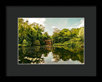 Load image into Gallery viewer, Viaduct Bridge Over Viaduct Pond green london space - Framed Print
