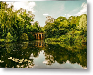 Viaduct Bridge Over Viaduct Pond green london space - Metal Print