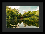 Load image into Gallery viewer, Viaduct Bridge Over Viaduct Pond green london space - Framed Print
