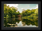 Load image into Gallery viewer, Viaduct Bridge Over Viaduct Pond green london space - Framed Print
