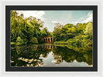 Load image into Gallery viewer, Viaduct Bridge Over Viaduct Pond green london space - Framed Print
