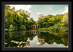 Load image into Gallery viewer, Viaduct Bridge Over Viaduct Pond green london space - Framed Print
