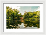 Load image into Gallery viewer, Viaduct Bridge Over Viaduct Pond green london space - Framed Print
