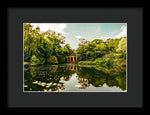 Load image into Gallery viewer, Viaduct Bridge Over Viaduct Pond green london space - Framed Print
