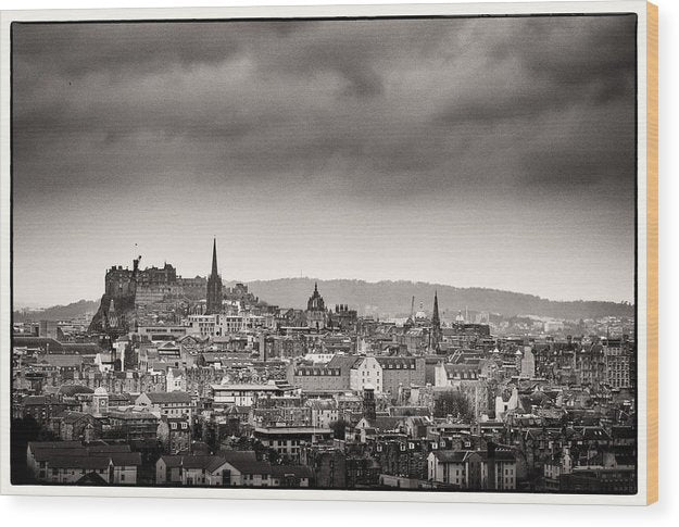 Views across Edinburgh - Wood Print