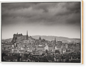 Views across Edinburgh - Wood Print