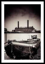 Load image into Gallery viewer, walking along the Thames - Framed Print
