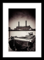 Load image into Gallery viewer, walking along the Thames - Framed Print
