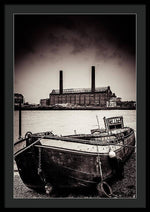 Load image into Gallery viewer, walking along the Thames - Framed Print
