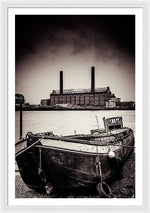 Load image into Gallery viewer, walking along the Thames - Framed Print
