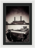 Load image into Gallery viewer, walking along the Thames - Framed Print
