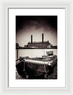 Load image into Gallery viewer, walking along the Thames - Framed Print
