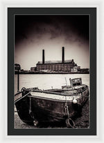 Load image into Gallery viewer, walking along the Thames - Framed Print
