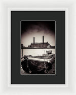 Load image into Gallery viewer, walking along the Thames - Framed Print
