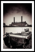 Load image into Gallery viewer, walking along the Thames - Framed Print
