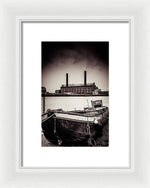 Load image into Gallery viewer, walking along the Thames - Framed Print
