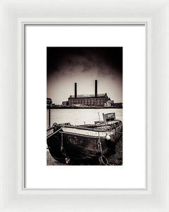 walking along the Thames - Framed Print