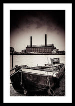 Load image into Gallery viewer, walking along the Thames - Framed Print
