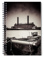 Load image into Gallery viewer, walking along the Thames - Spiral Notebook
