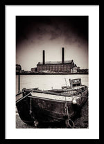 Load image into Gallery viewer, walking along the Thames - Framed Print
