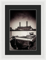 Load image into Gallery viewer, walking along the Thames - Framed Print
