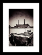 Load image into Gallery viewer, walking along the Thames - Framed Print
