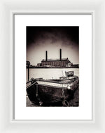 Load image into Gallery viewer, walking along the Thames - Framed Print
