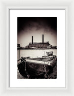 Load image into Gallery viewer, walking along the Thames - Framed Print
