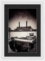 Load image into Gallery viewer, walking along the Thames - Framed Print
