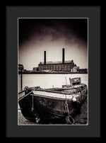 Load image into Gallery viewer, walking along the Thames - Framed Print
