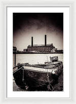 Load image into Gallery viewer, walking along the Thames - Framed Print
