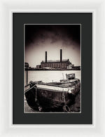 Load image into Gallery viewer, walking along the Thames - Framed Print
