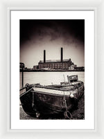 Load image into Gallery viewer, walking along the Thames - Framed Print
